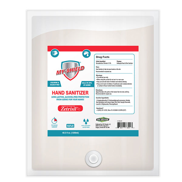 My-Shield® Hand Sanitizer Foam – Wall dispenser refill bag (40.5 oz) Case of 4